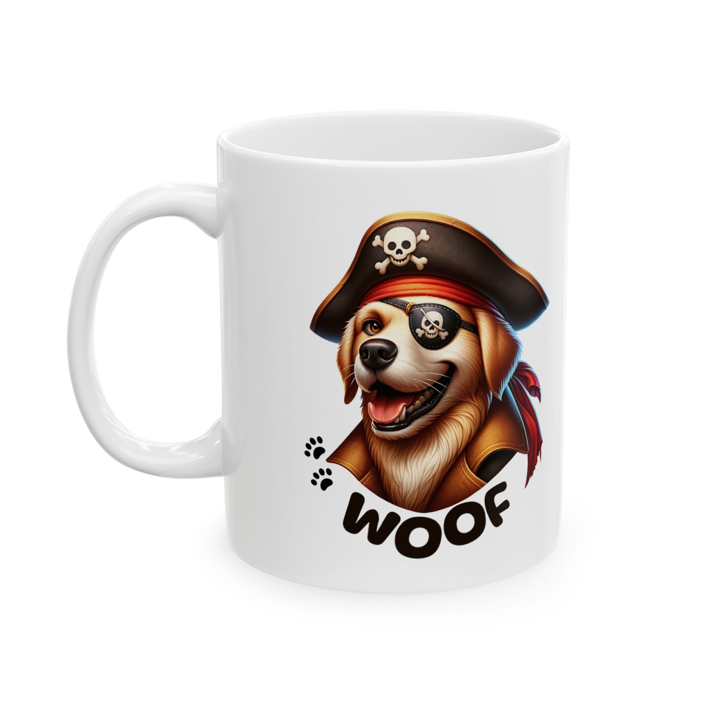 Dog Pirate Captain Coffee Mug