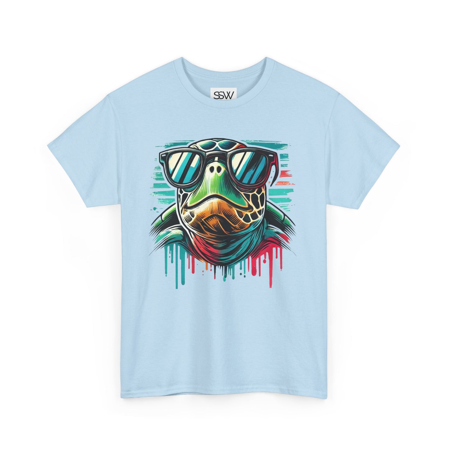 Beach Turtle Casual Tee Shirt