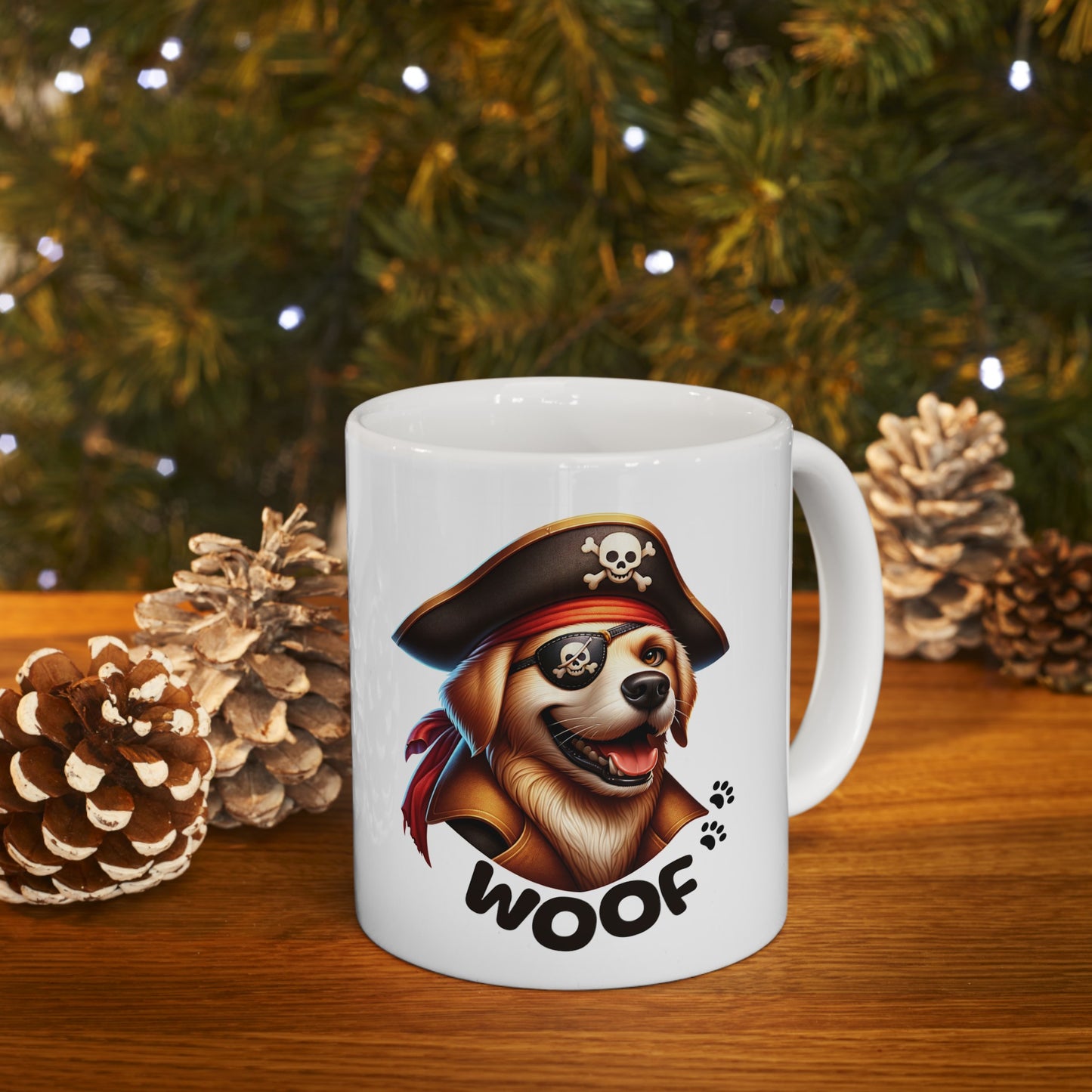 Dog Pirate Captain Coffee Mug