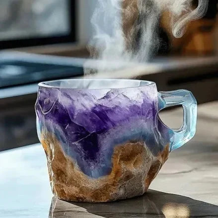 Mountain Rock Mineral Crystal Mug