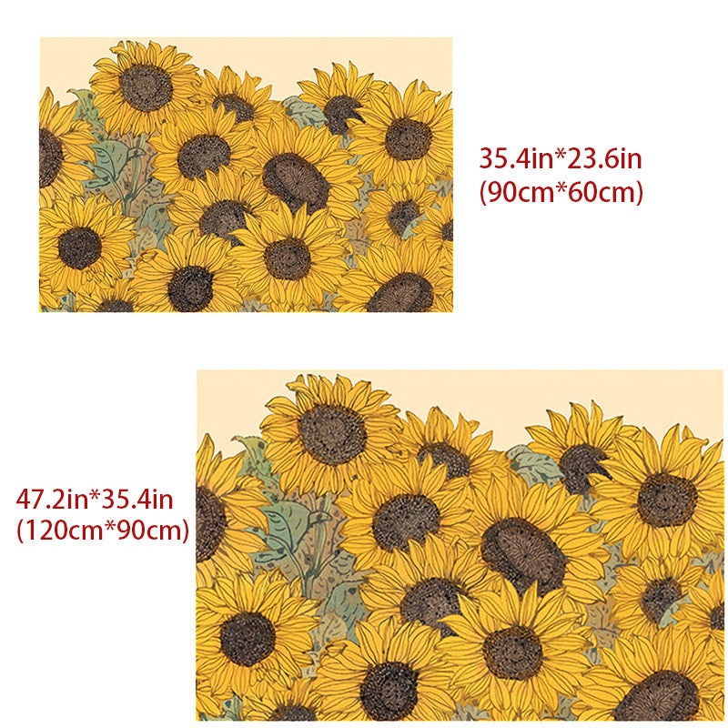  Doormat Indoor Sunflower Bloom Non-Slip Front Door