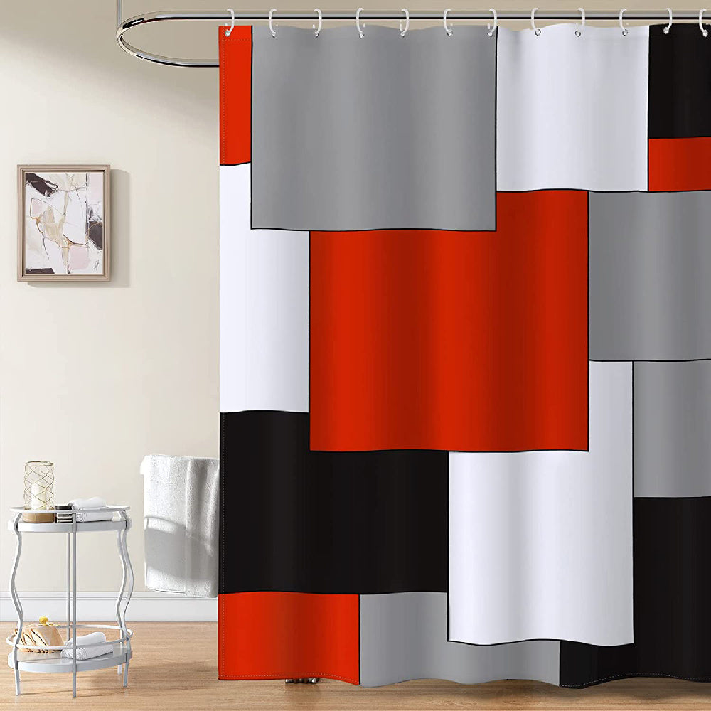 Flowing Modern Shower Curtain