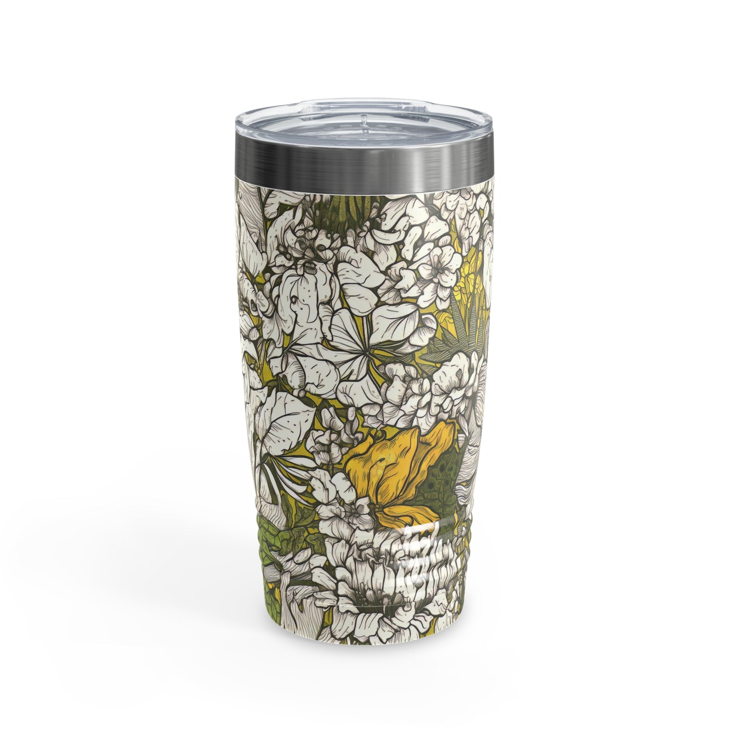 Floral Green Ringneck Tumbler, 20oz