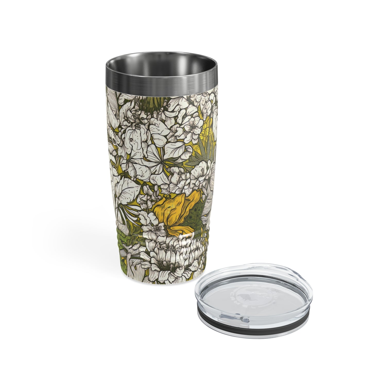 Floral Green Ringneck Tumbler, 20oz