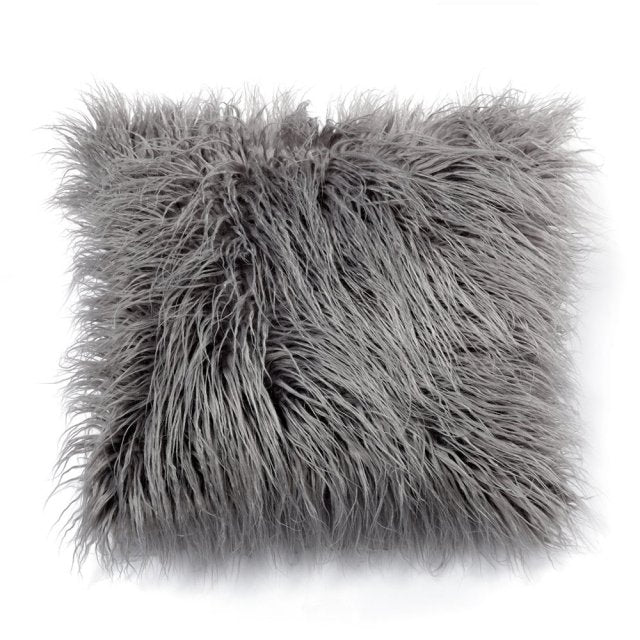 Soft Fur Plush Cushion Pillow Cover freeshipping - khollect