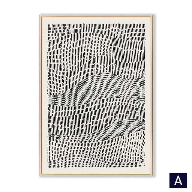 Contour Landscape Line Art Canvas Print